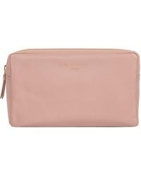 Pure Luxuries - 'Highgate' Blush Leather Make-Up Bag - Lyst