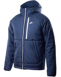 Nike - Donkerblauw Gewatteerd Jack - Lyst