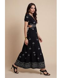 Urban Bliss - Open Pen Back Tirered Maxi Dress Pattern - Lyst