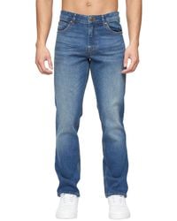 Crosshatch - Chas Straight Jeans (Mid Wash) - Lyst