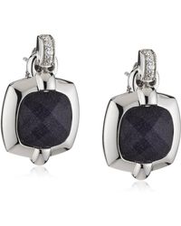 Orphelia - Ladies Embellished 925 Sterling Drop Earrings - Lyst
