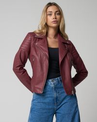 Barneys Originals - Real Leather Jacket - Lyst