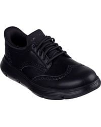 Skechers - Garza Sully Leather Lace-Up Shoes - Lyst