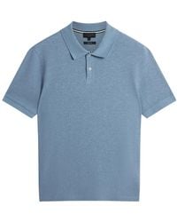 Ted Baker - Redman Regular Textured Sky Polo Shirt - Lyst