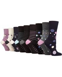Gentle Grip - 9 Pack Bamboo Socks Ladies - Lyst