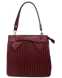 SVNX - Pleated Bow Grab Bag With Shoulder Strap - Lyst