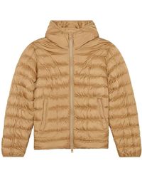 DIESEL - Plain Padded Hooded Jacket - Lyst