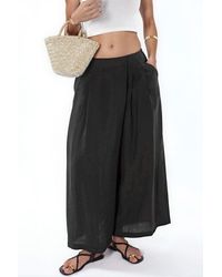 Hiccup - Wide Leg Palazzo Modal Pants - Lyst