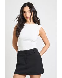 Boohoo - Tailored Fitted Mini Skort - Lyst