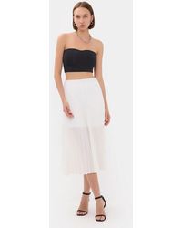 Hiccup - Pleated High-Waist Midi Skirt - Lyst