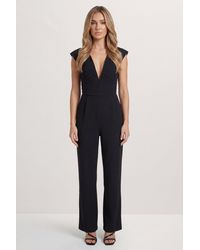 MissPap - Tailored Pleated Structured Jumpsuit - Lyst