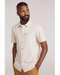 Mountain Warehouse - 'Coconut Slub Texture' Short Sleeve Shirt 100% Cotton Zip Chest Pocket Everyday Wear Top - Lyst