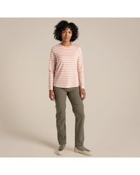 Craghoppers - Ladies Akona Striped Nosilife Long-Sleeved T-Shirt (Clay) - Lyst