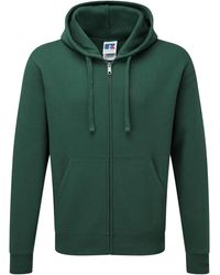 Russell - Authentic Full Zip Hooded Sweatshirt Hoodie (Bottle) - Lyst