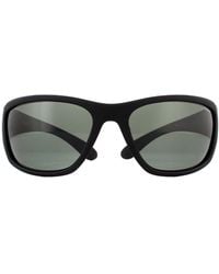 Polaroid - Wrap Rubber Polarized Sunglasses - Lyst