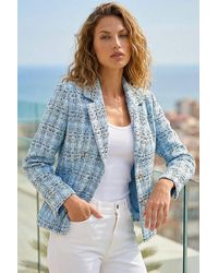 Roman - Buttoned Boucle Jacket - Lyst