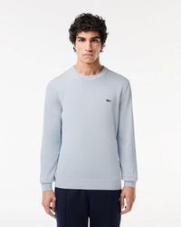 Lacoste - Organic Cotton Crew Neck Sweater - Lyst