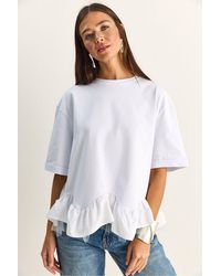 Bianco Lucci - Cotton Elastane T-Shirt - Lyst