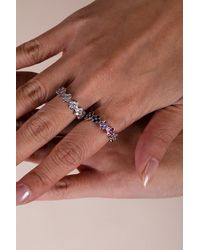 SVNX - Diamante Clover Ring - Lyst