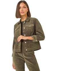 Roman - Corduroy Pocket Detail Stretch Jacket - Lyst