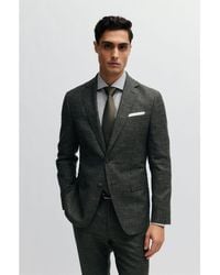 BOSS - H-hutson-233 Slim-fit Blazer Jacket - Lyst