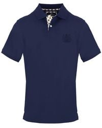 Aquascutum - Embroidered Collared Neck Short Sleeve Polo Shirt - Lyst