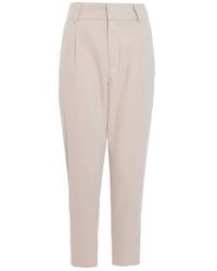 Quiz - Petite High Waisted Tapered Trousers - Lyst