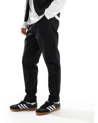 ASOS - Tapered Pull On Trouser With Back Pocket Patch - Lyst
