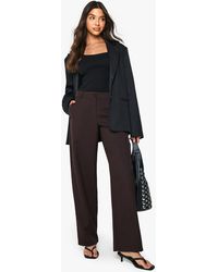Boohoo - Low Rise Slim Barrel Leg Trouser - Lyst