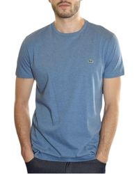 Lacoste - Th6709 T Shirts Short Sleeve Crew Neck Soft Pima Cotton Summer Tee - Lyst