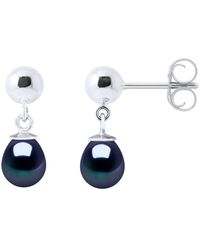 Ateliers Saint Germain - Earrings Of 925 And Real Cultured Freshwater Pearls Pear 6-7 Mm - Lyst