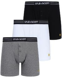 Lyle & Scott - Lewis 3 Pack Button Fly Trunks - Lyst
