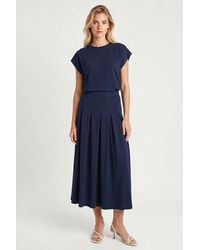 Happiness İstanbul - Cotton Jersey T-Shirt And Midi Skirt Set - Lyst