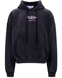 Off-White c/o Virgil Abloh - Wave Off Boxy Hoodie Cotton - Lyst