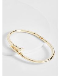 Boohoo - Screw Bangle Bracelet - Lyst