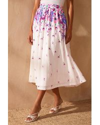 D.u.s.k - Floral A-Line Skirt - Lyst