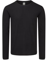Fruit Of The Loom - Iconic 150 Long-Sleeved T-Shirt - Lyst