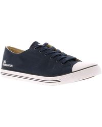Crosshatch - Canvas Upper Lace Up Plimsoll - Lyst