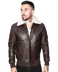 Infinity Leather - Air Force A2 Cowhide Bomber Jacket-Montreal - Lyst