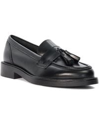 Dune - Dune Garda Leder Damen Schwarze Slipper - Lyst