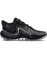 Under Armour - Ua Spawn 6 Mid Basketball Graphic Print Lace-Up Trainers - Lyst