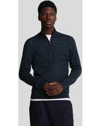 Lyle & Scott - Merino Wool 1/4 Zip Jumper - Lyst