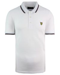 Lyle & Scott - Weißes Herren-Poloshirt Mit Spitze - Lyst