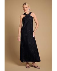 Oasis - Halterneck Maxi Dress - Lyst