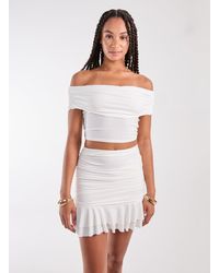 Pink Vanilla - Bardot Slinky Top - Lyst