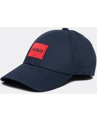 HUGO - X 581-Rl Cotton-Twill Cap With Logo Label Nos - Lyst