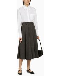 Thom Browne - Exaggerated Easy Fit Point Collar Shirt - Lyst