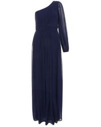 Quiz - Chiffon One Sleeve Maxi Dress - Lyst