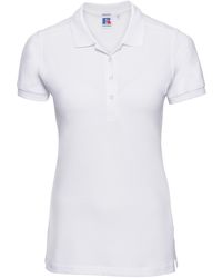 Russell - Ladies Stretch Short Sleeve Polo Shirt - Lyst