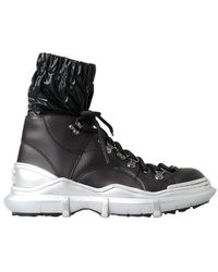 Dolce & Gabbana - Nylon Galileo High Top Sneakers Shoes Leather - Lyst